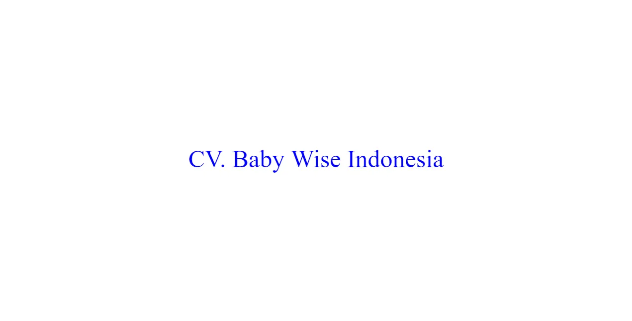 Loker kasir supermarket & online CV. Baby wise indonesia tangerang terbaru 2024